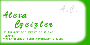alexa czeizler business card
